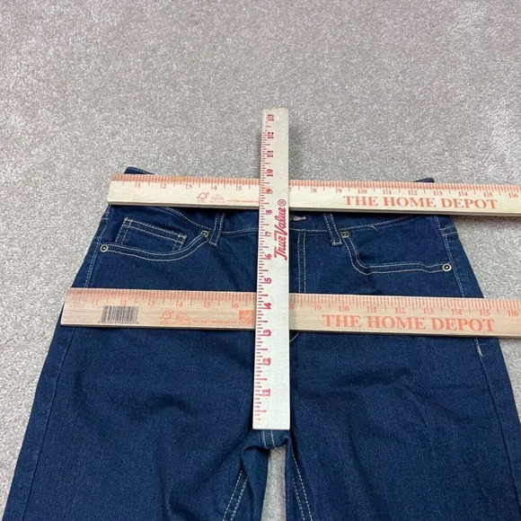Harper Jeans Blue Mid Rise Skinny Women's Size 26 Pockets - Picture 2 of 13